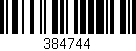 Código de barras (EAN, GTIN, SKU, ISBN): '384744'