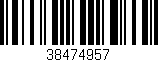 Código de barras (EAN, GTIN, SKU, ISBN): '38474957'