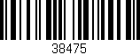 Código de barras (EAN, GTIN, SKU, ISBN): '38475'