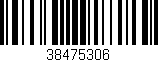 Código de barras (EAN, GTIN, SKU, ISBN): '38475306'