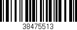 Código de barras (EAN, GTIN, SKU, ISBN): '38475513'