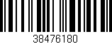 Código de barras (EAN, GTIN, SKU, ISBN): '38476180'