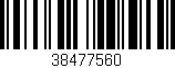 Código de barras (EAN, GTIN, SKU, ISBN): '38477560'