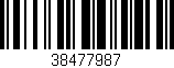 Código de barras (EAN, GTIN, SKU, ISBN): '38477987'