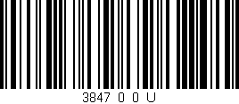 Código de barras (EAN, GTIN, SKU, ISBN): '3847_0_0_U'