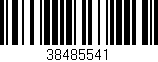 Código de barras (EAN, GTIN, SKU, ISBN): '38485541'
