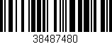 Código de barras (EAN, GTIN, SKU, ISBN): '38487480'