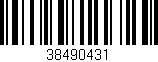 Código de barras (EAN, GTIN, SKU, ISBN): '38490431'