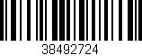 Código de barras (EAN, GTIN, SKU, ISBN): '38492724'