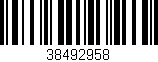 Código de barras (EAN, GTIN, SKU, ISBN): '38492958'
