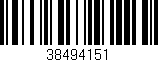Código de barras (EAN, GTIN, SKU, ISBN): '38494151'