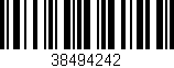 Código de barras (EAN, GTIN, SKU, ISBN): '38494242'