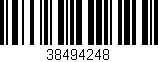 Código de barras (EAN, GTIN, SKU, ISBN): '38494248'
