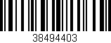 Código de barras (EAN, GTIN, SKU, ISBN): '38494403'