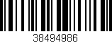 Código de barras (EAN, GTIN, SKU, ISBN): '38494986'