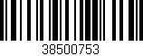Código de barras (EAN, GTIN, SKU, ISBN): '38500753'