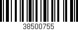 Código de barras (EAN, GTIN, SKU, ISBN): '38500755'