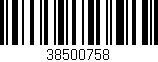 Código de barras (EAN, GTIN, SKU, ISBN): '38500758'