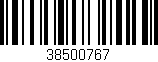 Código de barras (EAN, GTIN, SKU, ISBN): '38500767'