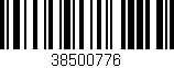 Código de barras (EAN, GTIN, SKU, ISBN): '38500776'