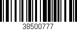 Código de barras (EAN, GTIN, SKU, ISBN): '38500777'