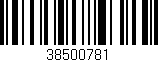 Código de barras (EAN, GTIN, SKU, ISBN): '38500781'