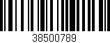 Código de barras (EAN, GTIN, SKU, ISBN): '38500789'