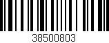 Código de barras (EAN, GTIN, SKU, ISBN): '38500803'