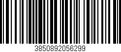 Código de barras (EAN, GTIN, SKU, ISBN): '3850892056299'