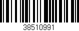 Código de barras (EAN, GTIN, SKU, ISBN): '38510991'