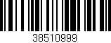 Código de barras (EAN, GTIN, SKU, ISBN): '38510999'