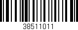 Código de barras (EAN, GTIN, SKU, ISBN): '38511011'