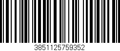 Código de barras (EAN, GTIN, SKU, ISBN): '3851125759352'