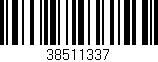 Código de barras (EAN, GTIN, SKU, ISBN): '38511337'