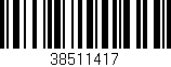 Código de barras (EAN, GTIN, SKU, ISBN): '38511417'