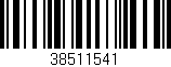 Código de barras (EAN, GTIN, SKU, ISBN): '38511541'