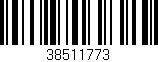 Código de barras (EAN, GTIN, SKU, ISBN): '38511773'