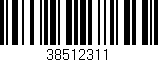 Código de barras (EAN, GTIN, SKU, ISBN): '38512311'