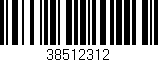 Código de barras (EAN, GTIN, SKU, ISBN): '38512312'