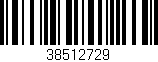 Código de barras (EAN, GTIN, SKU, ISBN): '38512729'