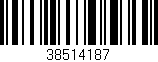 Código de barras (EAN, GTIN, SKU, ISBN): '38514187'