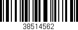 Código de barras (EAN, GTIN, SKU, ISBN): '38514562'