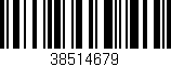 Código de barras (EAN, GTIN, SKU, ISBN): '38514679'
