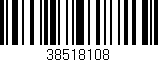 Código de barras (EAN, GTIN, SKU, ISBN): '38518108'