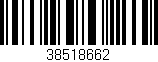 Código de barras (EAN, GTIN, SKU, ISBN): '38518662'