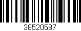 Código de barras (EAN, GTIN, SKU, ISBN): '38520587'