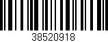 Código de barras (EAN, GTIN, SKU, ISBN): '38520918'