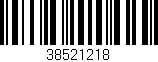 Código de barras (EAN, GTIN, SKU, ISBN): '38521218'