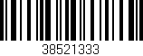 Código de barras (EAN, GTIN, SKU, ISBN): '38521333'