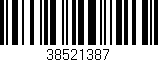 Código de barras (EAN, GTIN, SKU, ISBN): '38521387'